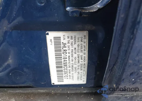 1999 Honda Cr-V Lx z USA, uszkodzony, nr VIN JHLRD1849XC039707